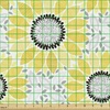 Ambesonne Cartoon Fabric by The Yard, Images of Pink Pigs Wearing Clothes and Balloons Hearts Along Yellow Stars, Decorative Fabric for Upholstery and Home Accents, 1 Yard, Pink Blue(Yellow Gray)