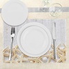 Ambesonne Seashells Place Mats Set of 4, Sea Shells on Timber Pattern Tropical Honeymoon Getaways Classic Marine Theme, Washable Fabric Placemats for Dining Room Kitchen Table Decor, Pearl Ivory