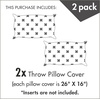 Ambesonne Arrow Pillow Cushion Cover Pack of 2, Various Arrow Patterns on Retro Background Tools Boho Style Art, Rectangle Decor Accent Pillow Case, 2 Pcs-26″ x 16″, Pale Beige Black