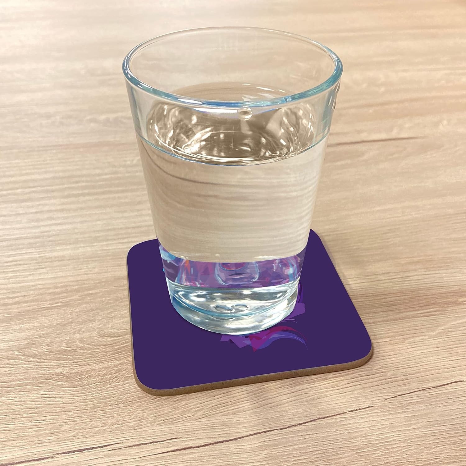 image:imageAmbesonne Eiffel Tower Coaster Set of 4 Eiffel Tower Paris is Always an Idea Tourism Locations Love Square Hardboard Gloss Coasters Standard Size White BlackSky Blue Purple