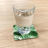 Ambesonne Eiffel Tower Coaster Set of 4, Eiffel Tower Paris is Always an Idea Tourism Locations Love, Square Hardboard Gloss Coasters, Standard Size, White Black(Fern Green)