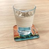 Ambesonne Eiffel Tower Coaster Set of 4, Eiffel Tower Paris is Always an Idea Tourism Locations Love, Square Hardboard Gloss Coasters, Standard Size, White Black(Sky Blue)