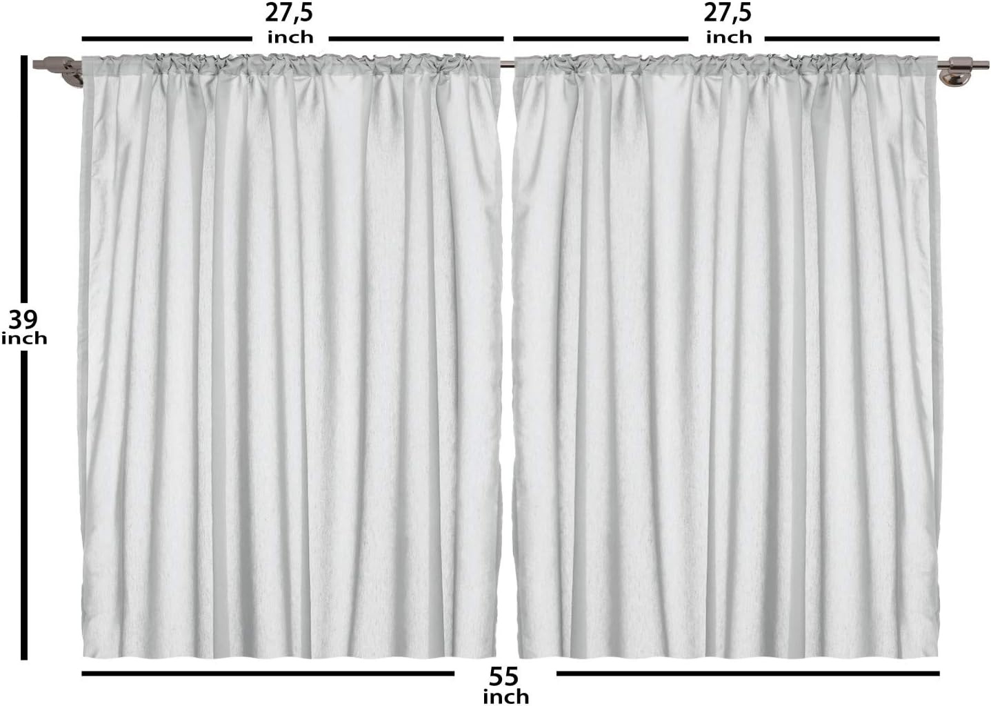 image:imageAmbesonne Sports Valance amp Tier Curtain 3 pcs Set Baseball Patterns on Vertical Striped Background Stars Design Window Treatments for Room Kitchen Decor 55 x 24 Night Blue Red WhiteMulticolor Mustard Blue