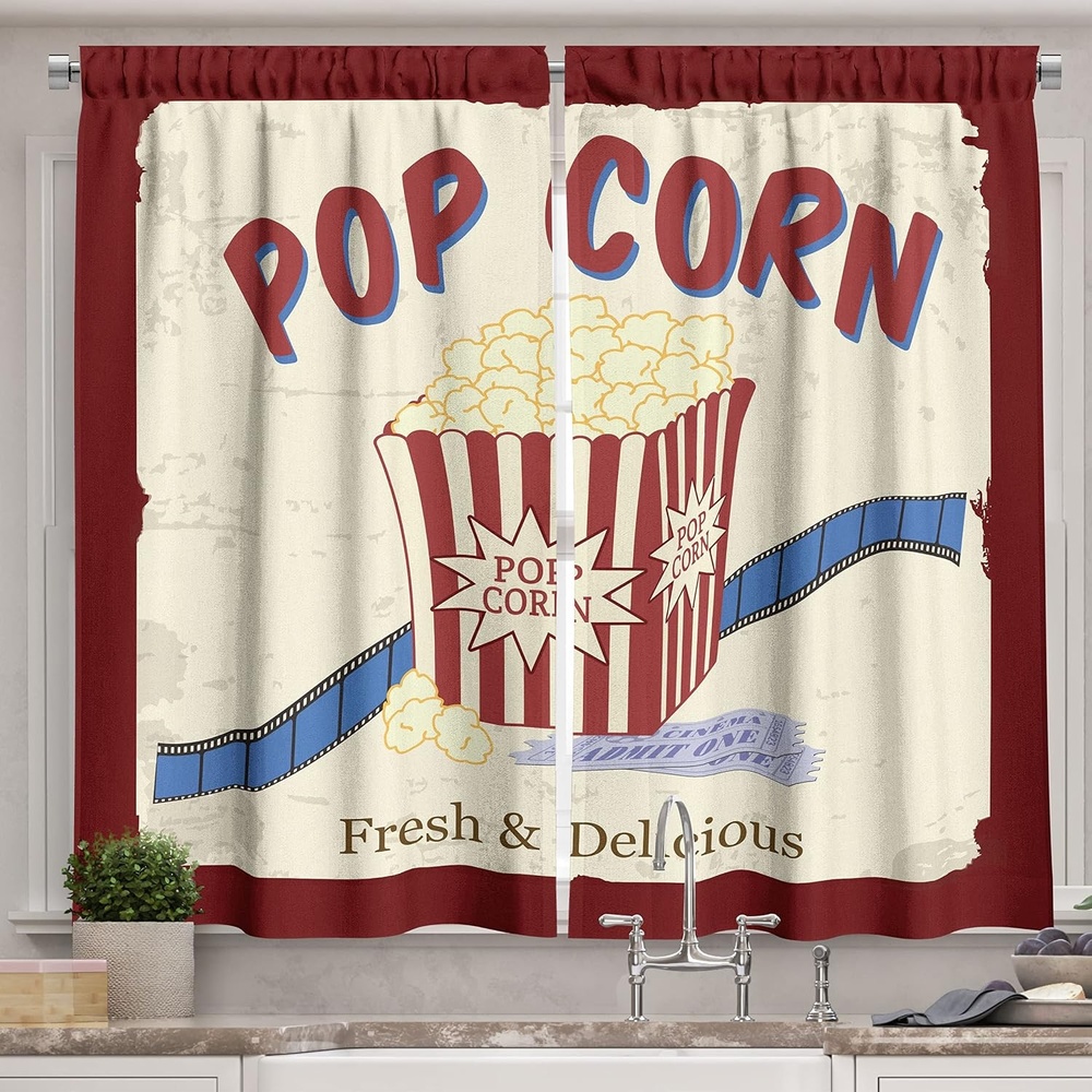image:imageAmbesonne Dog Lover Valance amp Tier Curtain 3 pcs Set Hand Drawn Paw Print Doodles Circular Pattern Drawing Style Animal Window Treatments for Kitchen Room Decor 55 x 24 Charcoal BeigeCream Blue Maroon