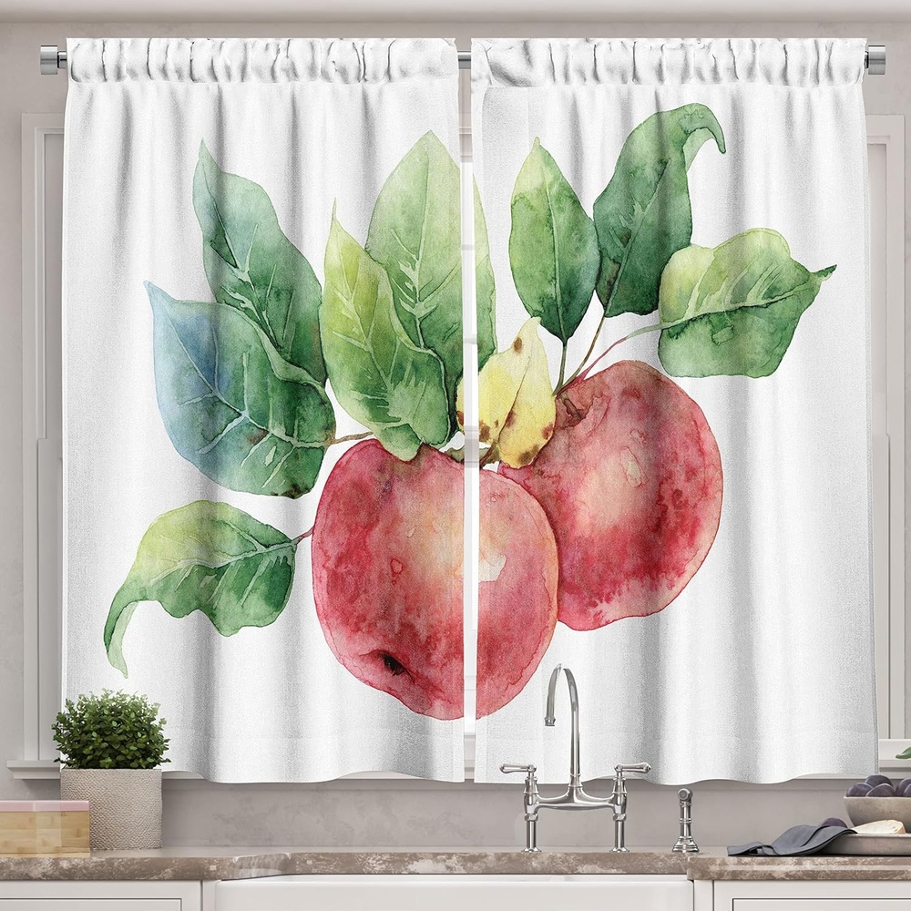 image:imageAmbesonne Dog Lover Valance amp Tier Curtain 3 pcs Set Hand Drawn Paw Print Doodles Circular Pattern Drawing Style Animal Window Treatments for Kitchen Room Decor 55 x 24 Charcoal BeigeDark Coral White Green