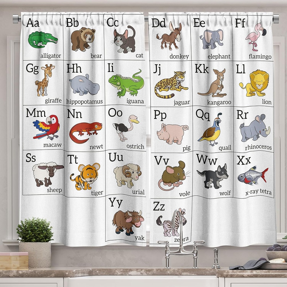 image:imageAmbesonne Dog Lover Valance amp Tier Curtain 3 pcs Set Hand Drawn Paw Print Doodles Circular Pattern Drawing Style Animal Window Treatments for Kitchen Room Decor 55 x 24 Charcoal BeigeMulti Color