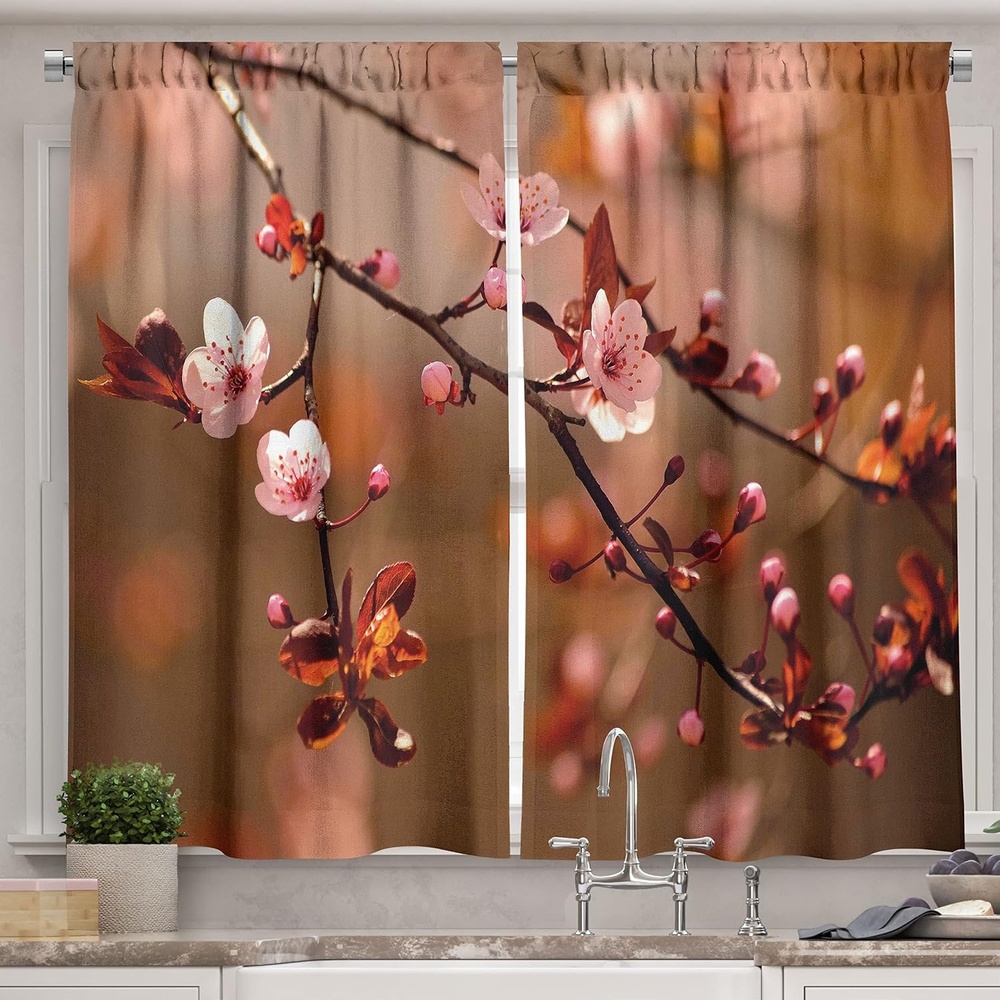 image:imageAmbesonne Sports Valance amp Tier Curtain 3 pcs Set Baseball Patterns on Vertical Striped Background Stars Design Window Treatments for Room Kitchen Decor 55 x 24 Night Blue Red WhiteCoral Pink