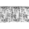 Ambesonne Black and White Window Valance Pack of 2, Vintage Floral Pattern Victorian Classic Royal Inspired New Modern Art, Rod Pocket Curtain Valances for Kitchen Bedroom, 54″ X 12″, Black and White