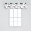 Ambesonne Black and White Window Valance Pack of 2, Vintage Floral Pattern Victorian Classic Royal Inspired New Modern Art, Rod Pocket Curtain Valances for Kitchen Bedroom, 54″ X 12″, Black and White