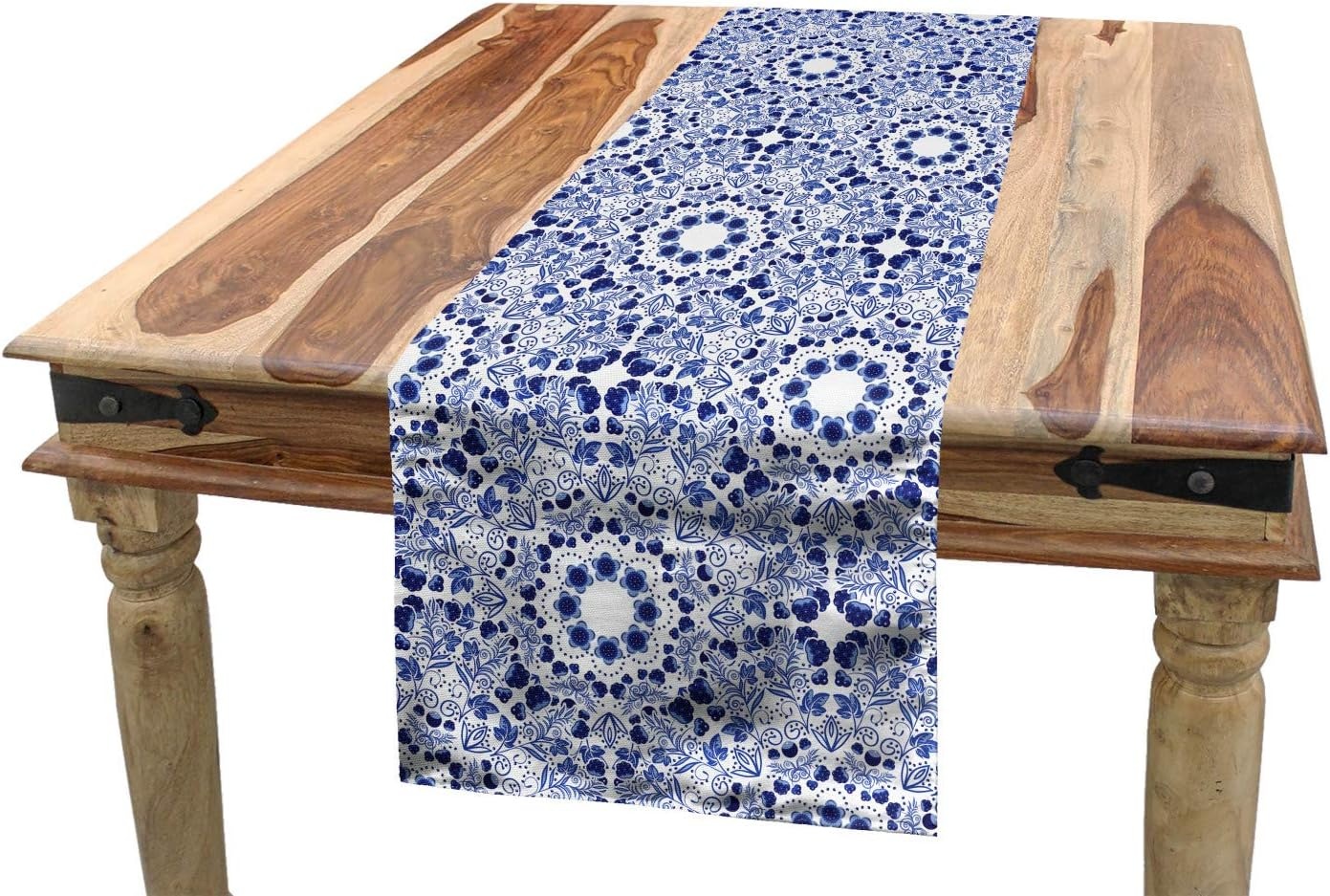image:imageAmbesonne Butterfly Table Runner Various Flying Butterflies Colors Hippie Style Print Design Dining Room Kitchen Rectangular Runner 16 X 72 Purple PinkBlue