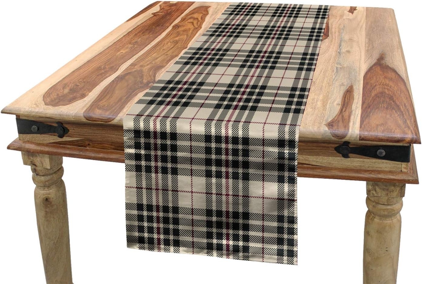 image:imageAmbesonne Butterfly Table Runner Various Flying Butterflies Colors Hippie Style Print Design Dining Room Kitchen Rectangular Runner 16 X 72 Purple PinkBeige Taupe