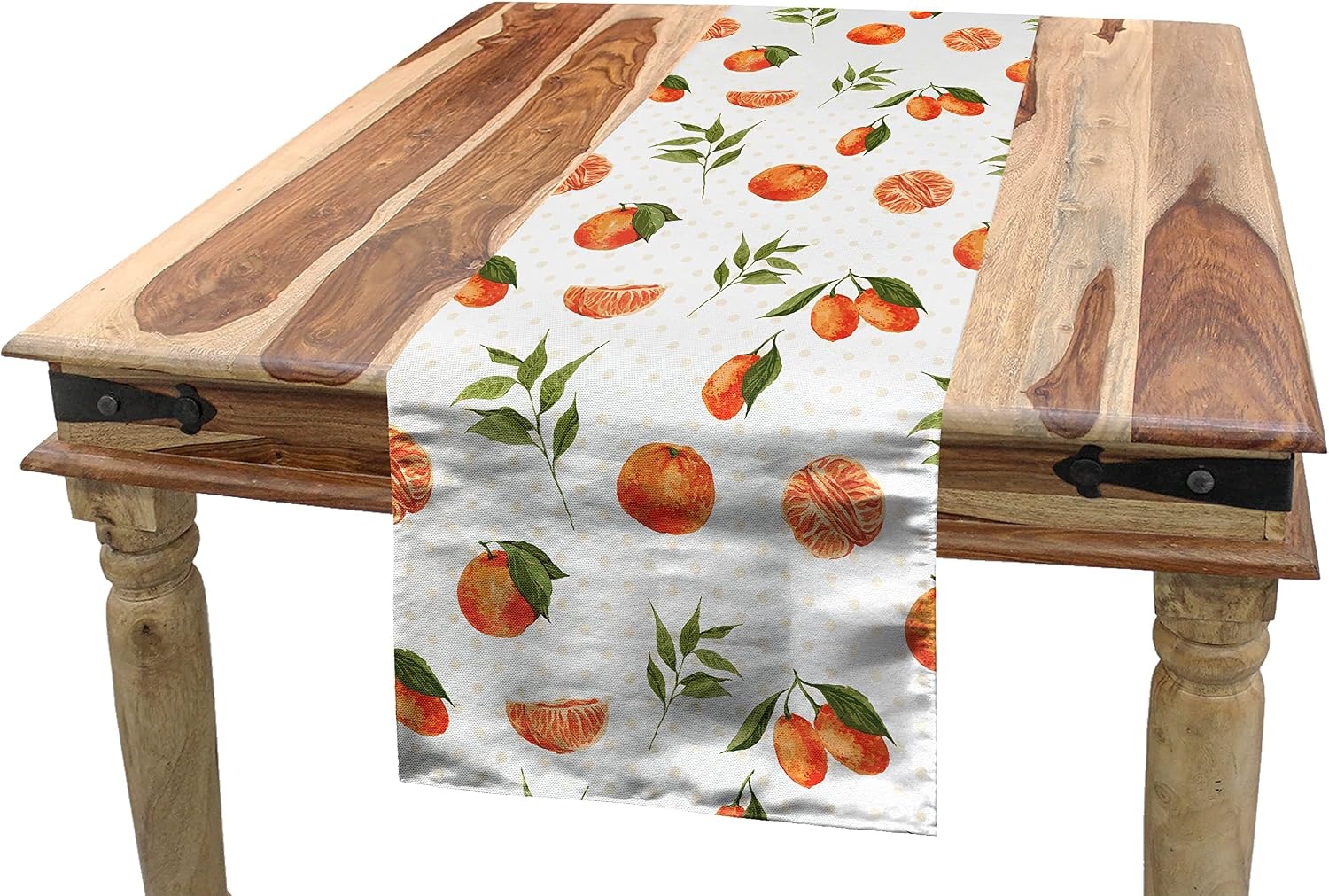 image:imageAmbesonne Leaf Table Runner amp Placemats Tropical Jungle Palm Tree Banana Leaves Frangipani Heliconia on Dark Blue Background Set for Dining Table Decor Placemat 4 pcs Runner 16x72 Blue TealBurnt Orange Fern Green