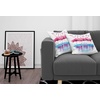 Ambesonne Animal Pillow Cushion Cover Pack of 2, Flamingos Love Birds Feather Romance Brushstroke Splash Watercolor Effect, Rectangle Decor Accent Pillow Case, 2 Pcs-36″ x 16″, Pink Blue Purple