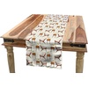 Ambesonne Butterfly Table Runner, Various Flying Butterflies Colors Hippie Style Print Design, Dining Room Kitchen Rectangular Runner, 16″ X 72″, Purple Pink(Cinnamon Ivory)