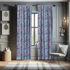 Ambesonne Cartoon Window Curtains, Style Otters with Ornamental Seaweed and Corals in Blue Water, Lightweight Decor 2-Panel Set with Rod Pocket, Pair of – 28″ x 95″, Ocean Blue
